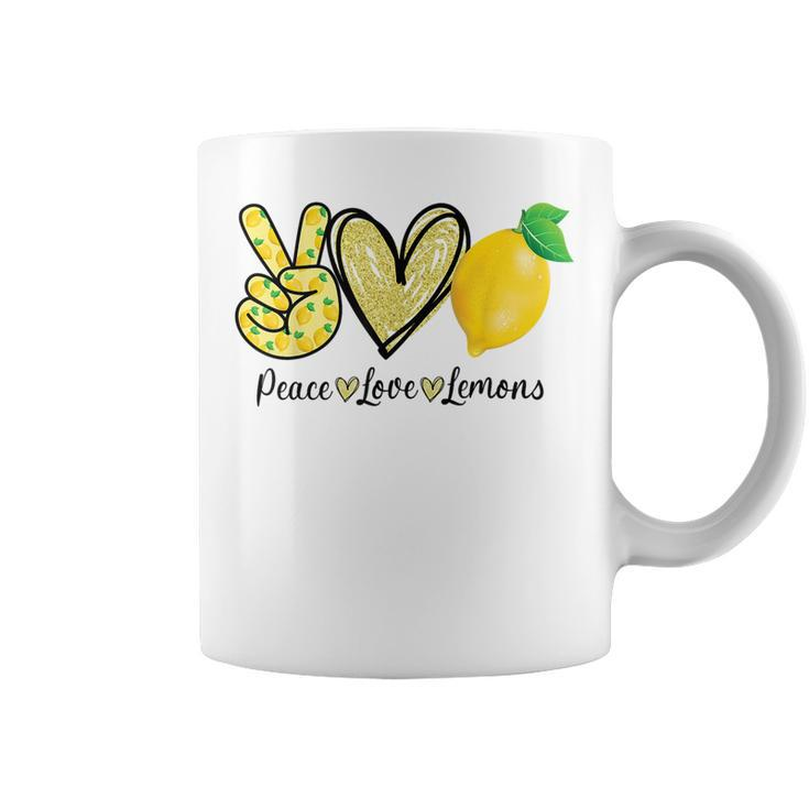 Peace Love Lemon Farmer Cocktails Lover Fruits Coffee Mug