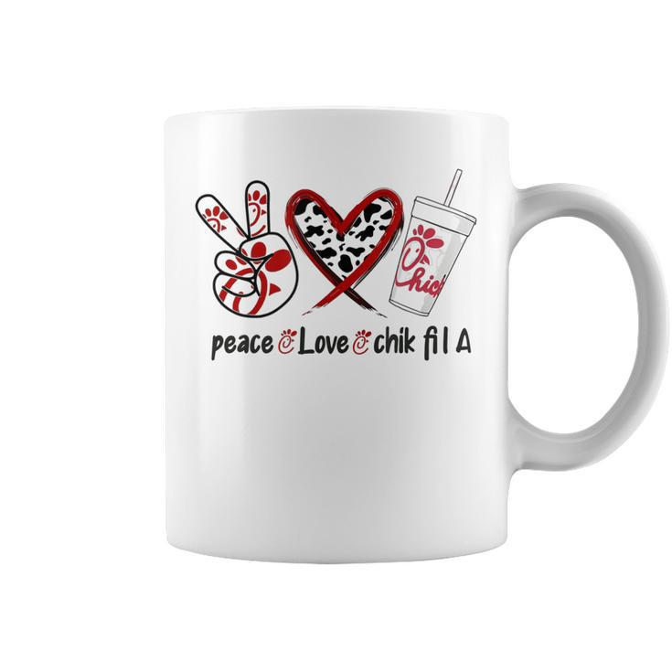 PeaceLoveChik Fil A Casual Print Cute  Graphic  Coffee Mug