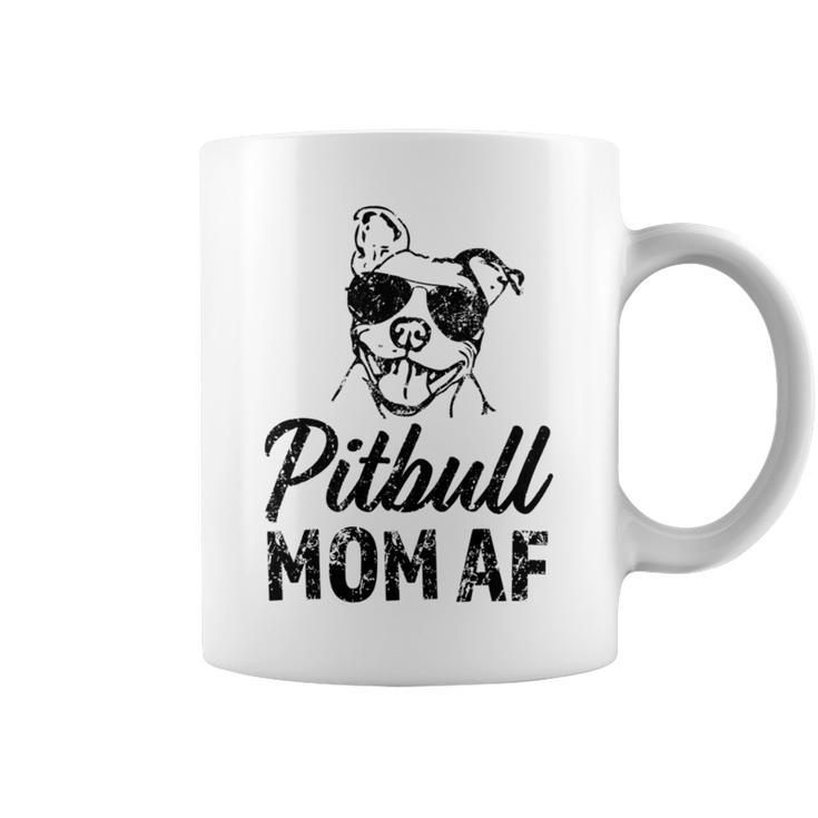 Pitbull Mom Af Women's Pit Bull Dog Mama Coffee Mug