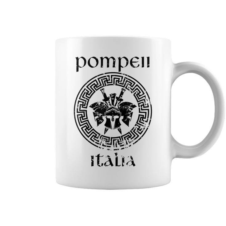 Pompeii Italy Gladiator Warrior Vacation Vintage Coffee Mug