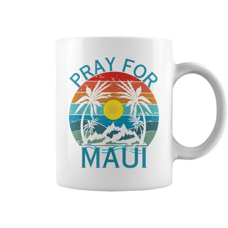 Pray For Maui Hawaii Wildflower Support Coffee Mug