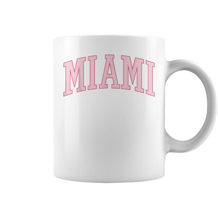 Preppy Miami Cute Pink  Coffee Mug