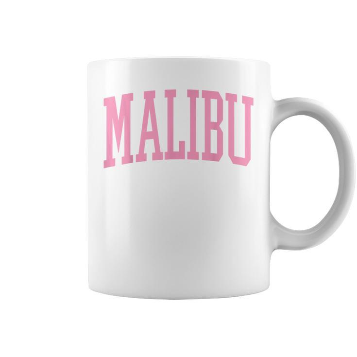 Preppy Varsity Pink Malibu California  Women N Girl  Coffee Mug