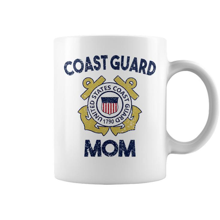 Proud Us Coast Guard Mom Military Pride Gift For Womens Gifts For Mom Funny Gifts Coffee Mug