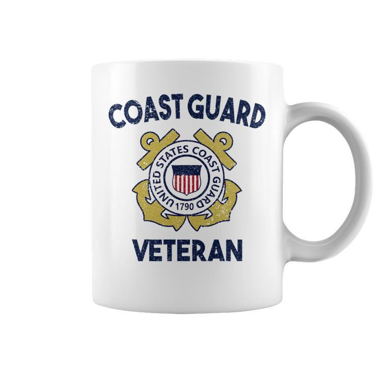Proud Us Coast Guard Veteran Military Pride Veteran Funny Gifts Coffee Mug