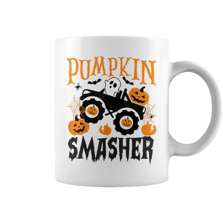 Pumpkin Smasher Monster Truck Halloween Night Coffee Mug