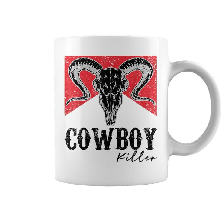 Punchy Cowboy Killer Bull Horn Vintage Western Cowgirl Rodeo Rodeo Funny Gifts Coffee Mug