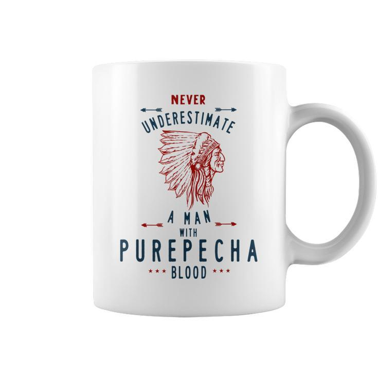 Purepecha Native Mexican Indian Man Never Underestimate Indian Funny Gifts Coffee Mug