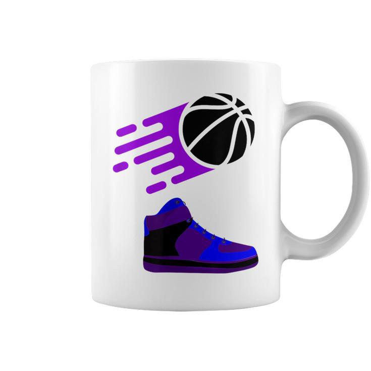 Purple Basketball Sneaker  Coffee Mug