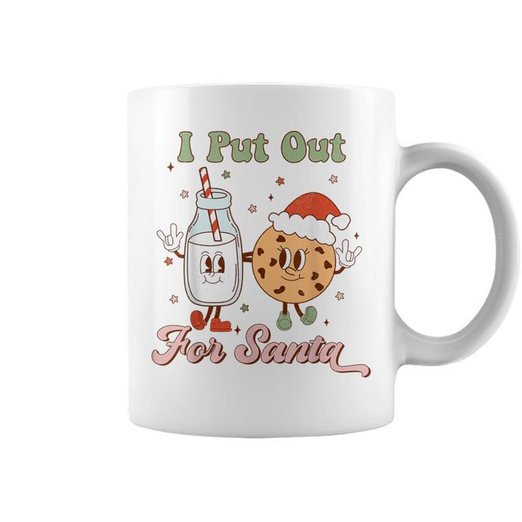 I Put Out For Santa Milk And Cookie Christmas Retro Coffee Mug