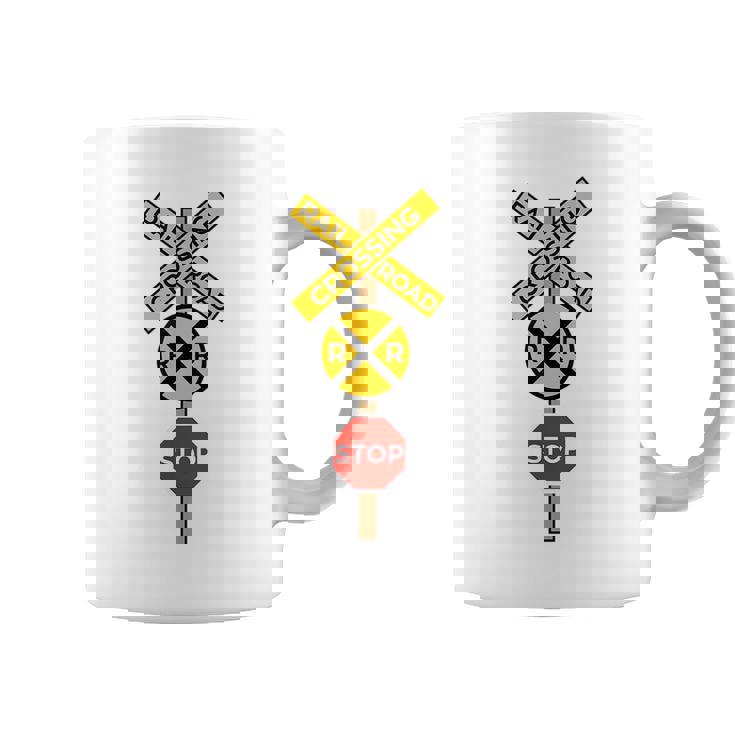 Railroad Crossing  | Cute Road Sign Crossing  Gift Coffee Mug