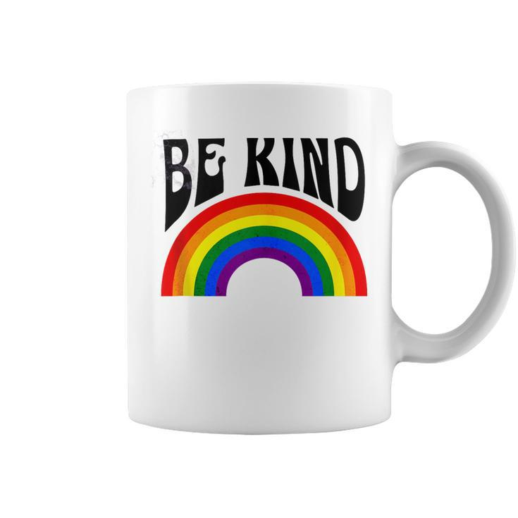 Rainbow Be Kind Movement Gay Pride Month 2023 Lgbtq  Coffee Mug