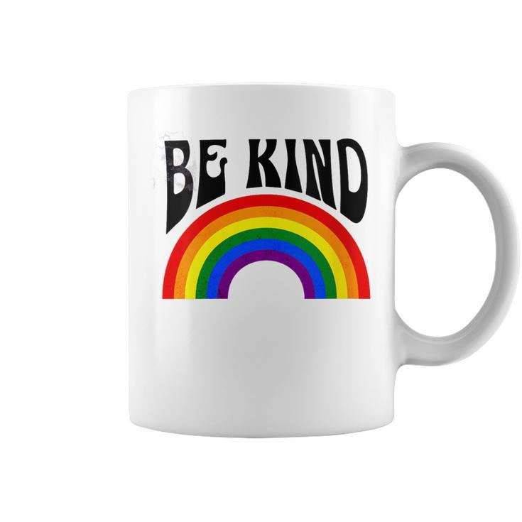 Rainbow Be Kind Movement Gay Pride Month 2023 Lgbtq  Coffee Mug