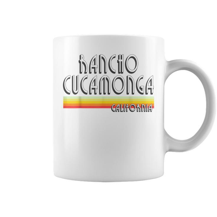 Rancho Cucamonga California T Retro Ca Lines Coffee Mug