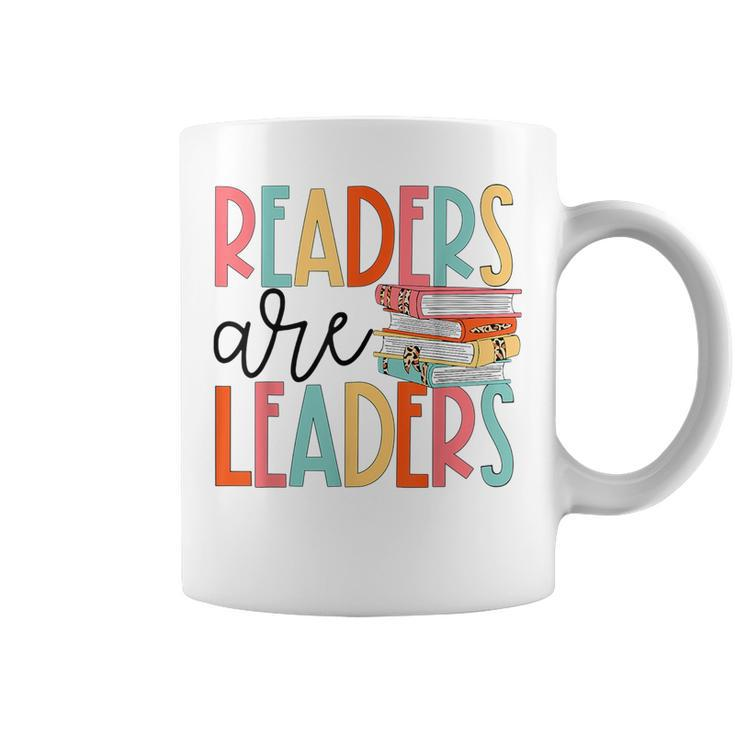 Readers Are Leaders Bookworm Teacher Librarian Reading Book Gifts For Teacher Funny Gifts Coffee Mug
