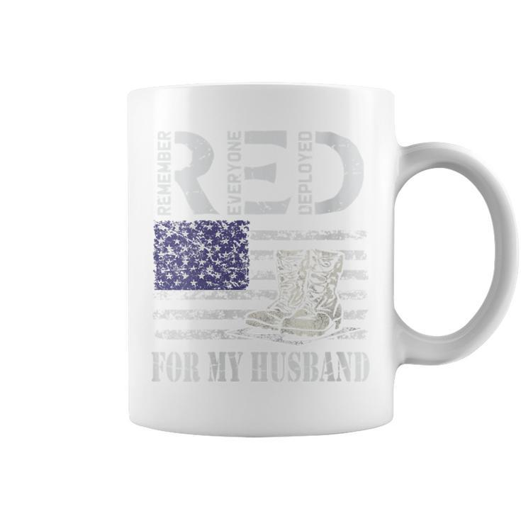 Red Friday For My Deployed Husband Military Wife Soldier Coffee Mug
