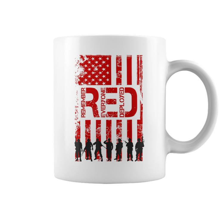Red Friday Remember Everyone Deployed Usa Flag 4Th Of July  Coffee Mug