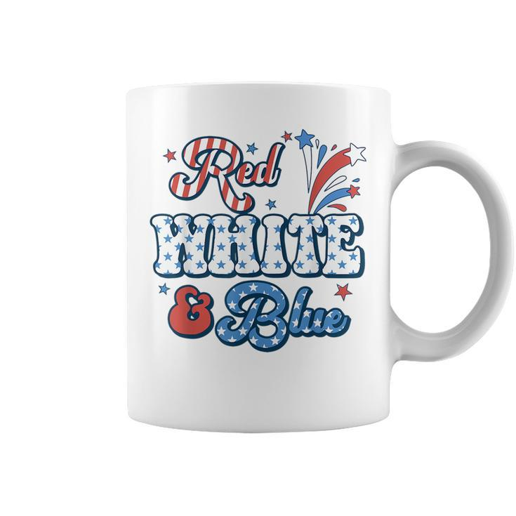 Red White And Blue 4Th Of July Usa Flag Men Women Usa Funny Gifts Coffee Mug