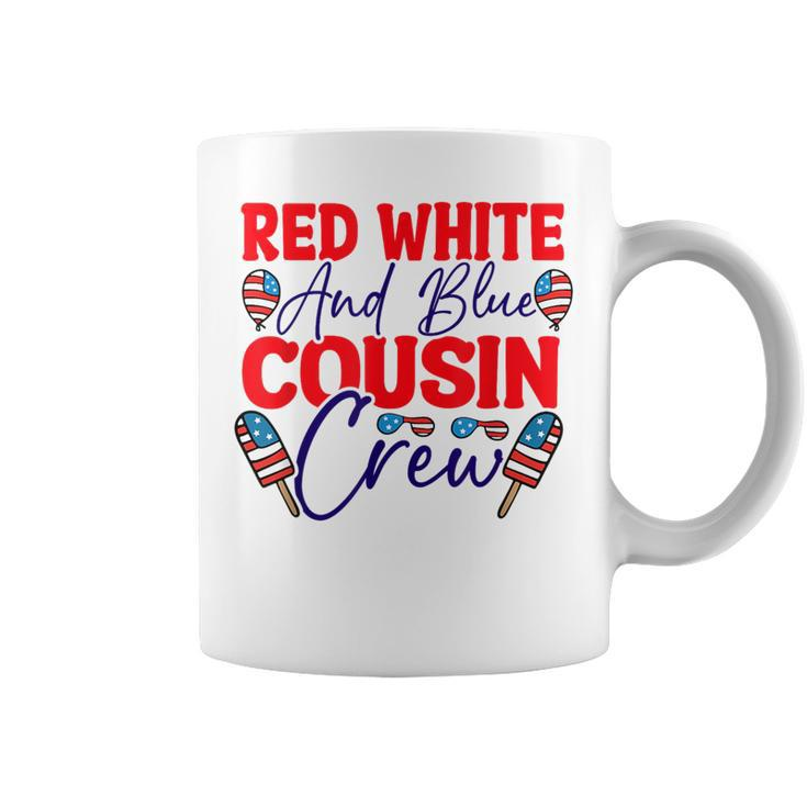Red White And Blue Cousin Crew Cousin Crew Funny Gifts Coffee Mug