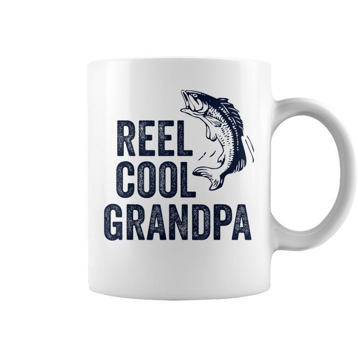 Reel Cool Grandpa Fathers Day For Fisherman Coffee Mug