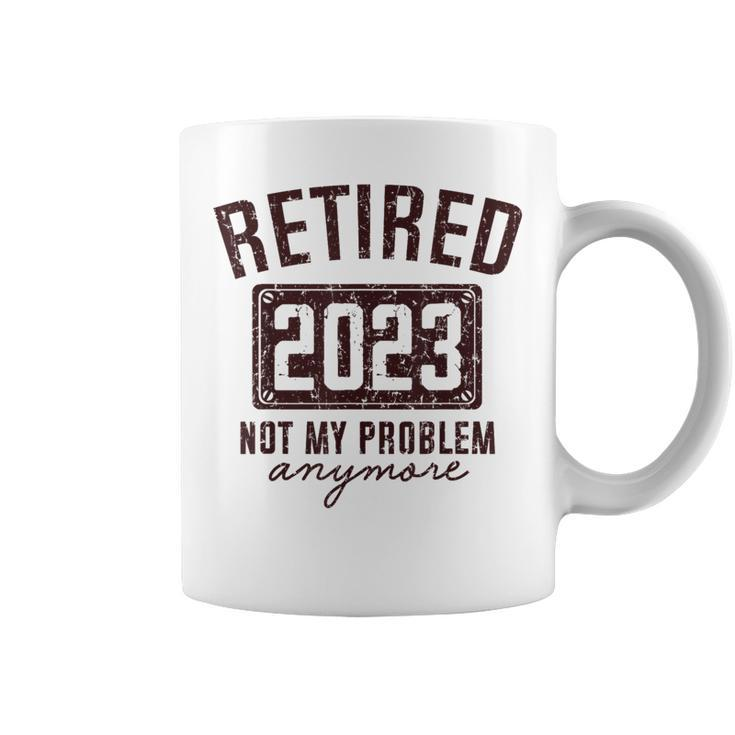 Retired 2023 Vintage Funny Retirement 2023 Retired Men Women  Coffee Mug