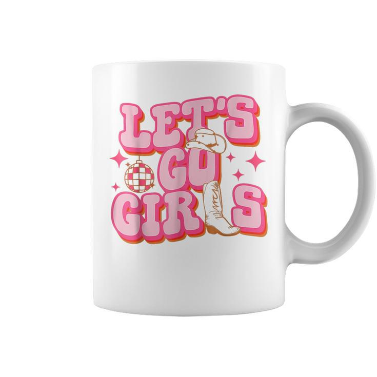 Retro Cowgirls Lets Go Girls Coffee Mug