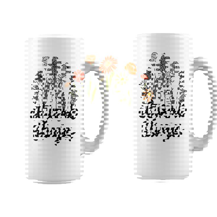 Retro Cultivando Bilingues Dual Language Bilingual Teacher Coffee Mug