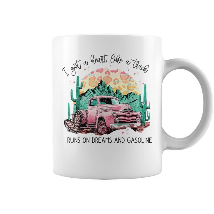 Retro Desert Truck Got A Heart Like A Truck Western Country Coffee Mug