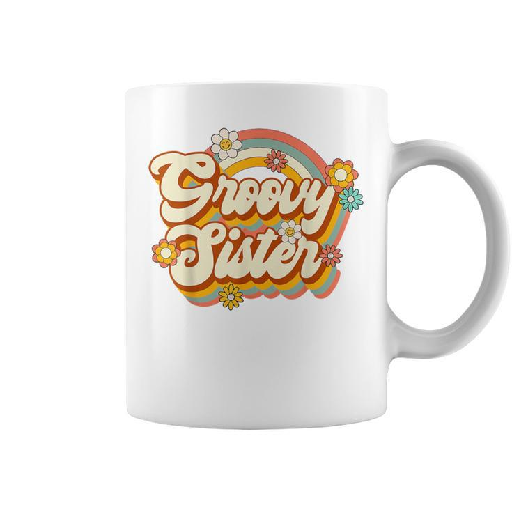 Retro Groovy Sister Family Birthday 60S 70S Hippie Costume Coffee Mug