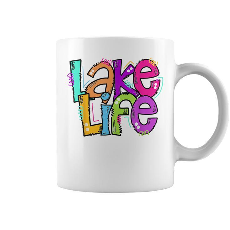 Retro Lake Life Apparel Lake Lover Gifts Travel Adventure Coffee Mug