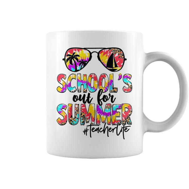 Retro Last Day Of School Schools Out For Summer Teacher Life  Coffee Mug