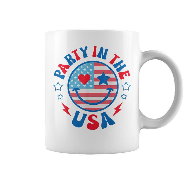 Retro Party In The Usa 4Th Of July America Patriotic  Coffee Mug