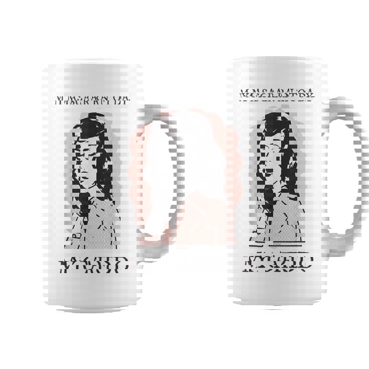 Retro Sarcastic 50'S Housewife Memes Sarcastic Cardio Quote Coffee Mug