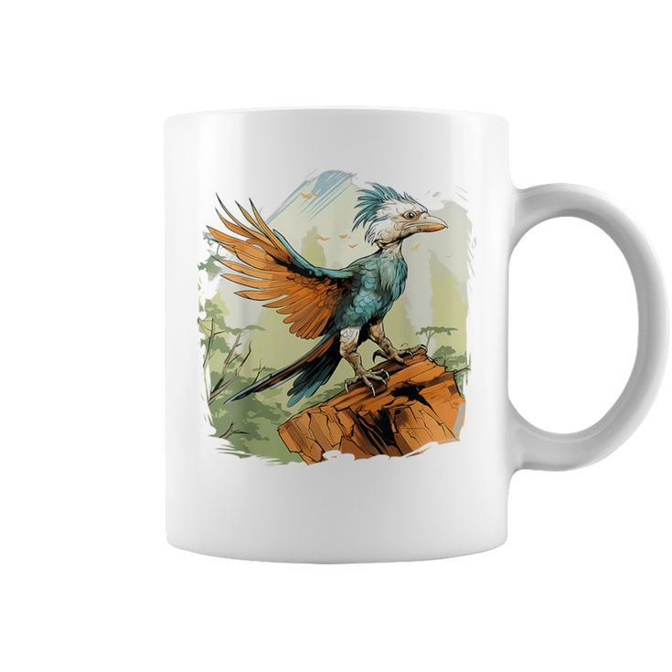 Retro Style Archaeopteryx Coffee Mug