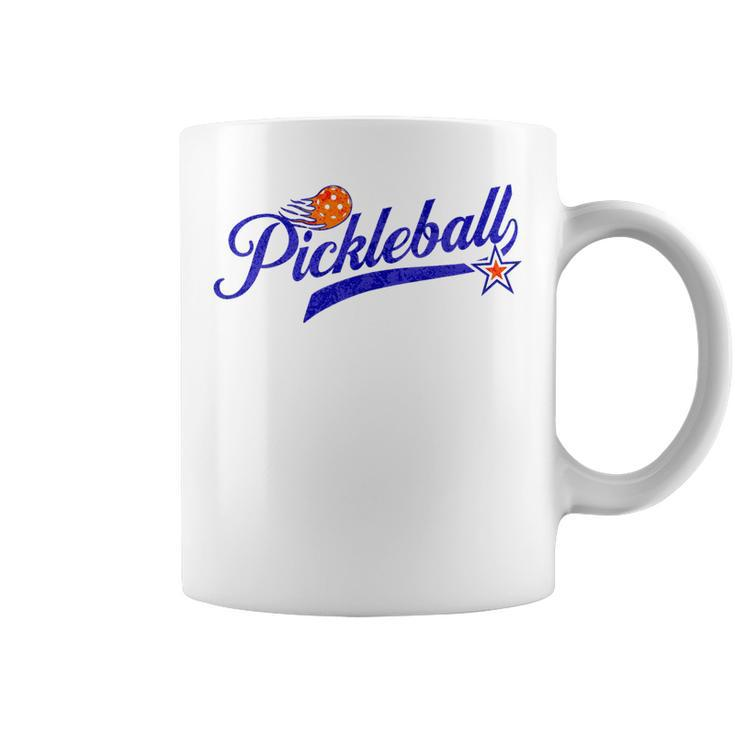 Retro Style Pickle Ball Lovers Pickleball  Coffee Mug