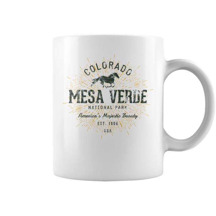 Retro Style Vintage Mesa Verde National Park Coffee Mug