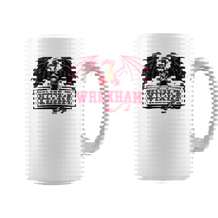 Retro Vintage Wrexham Wales Red Dragon Wrecsam Welsh Cymru Coffee Mug