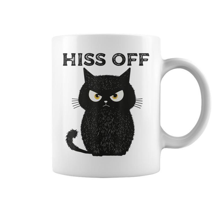 Hiss Off Black Cat Hiss Off Meow Cat Coffee Mug