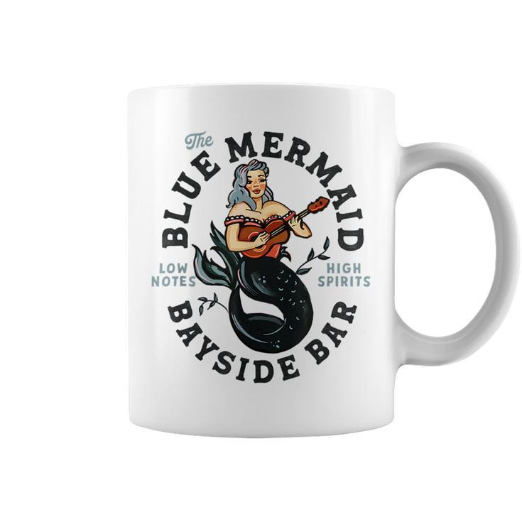 Sailor Mermaid Tattoo Guitar Playing Dive Bar Music Pinup  Coffee Mug
