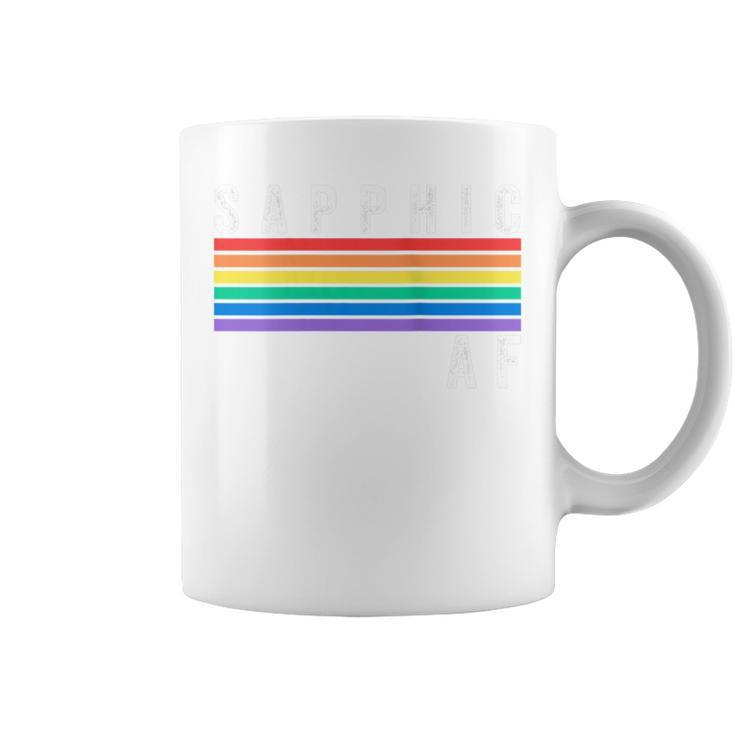 Sapphic Af Lesbian Pride  Coffee Mug