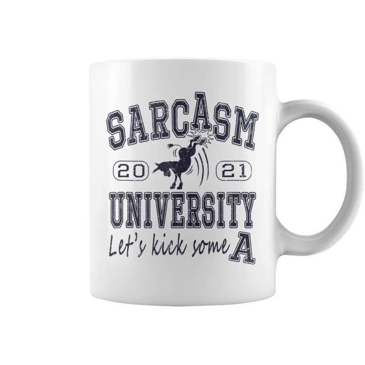 Sarcasm University Donkey 2021 Graduation Funny College  Coffee Mug