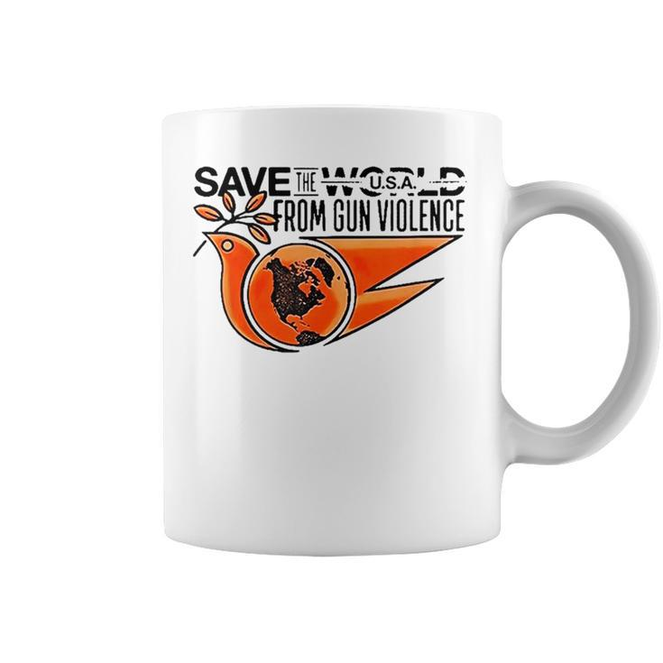 Save The World From Gun Violence  Coffee Mug