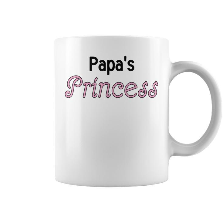 That Says Papa's Princess In Fancy Font Coffee Mug