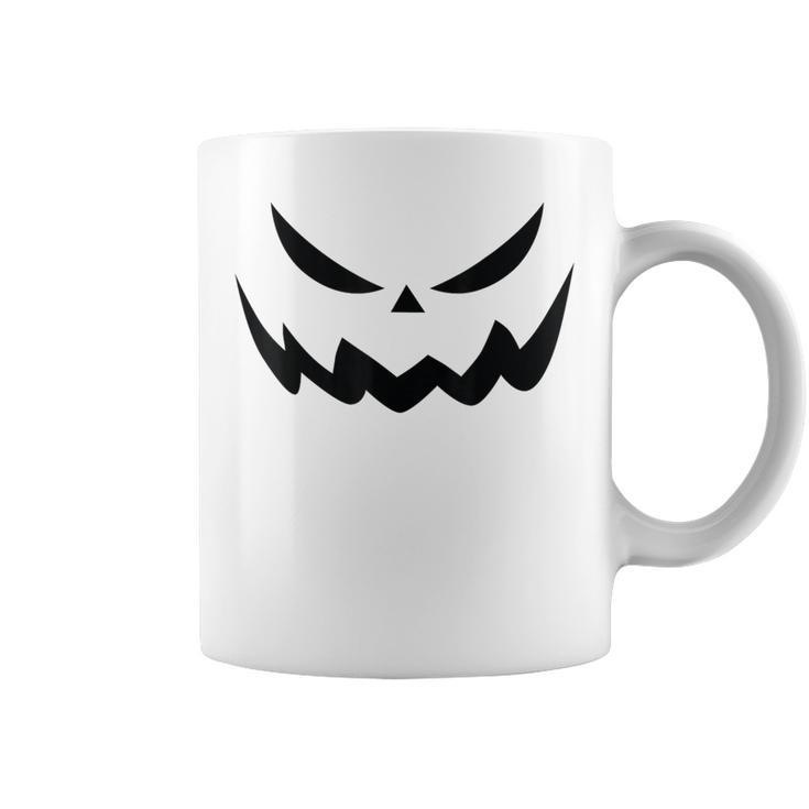 Scary Spooky Jack O Lantern Face Pumpkin Halloween Coffee Mug