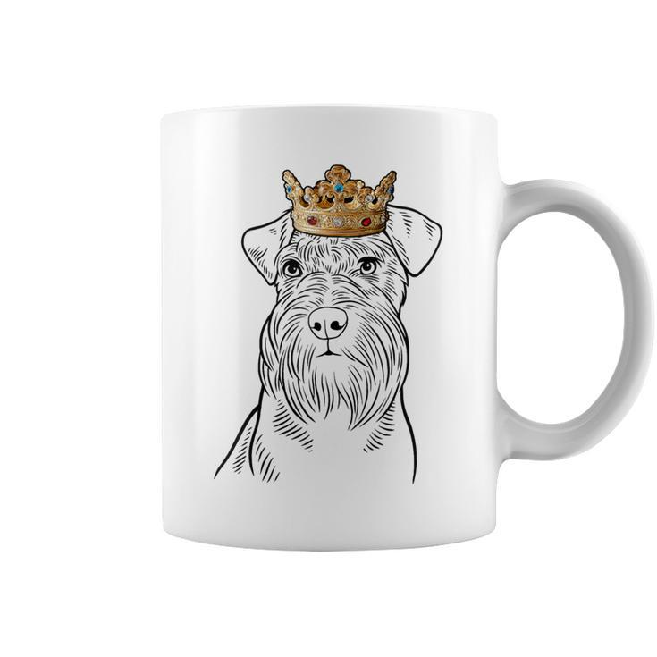 Schnauzer Dog Wearing Crown Coffee Mug