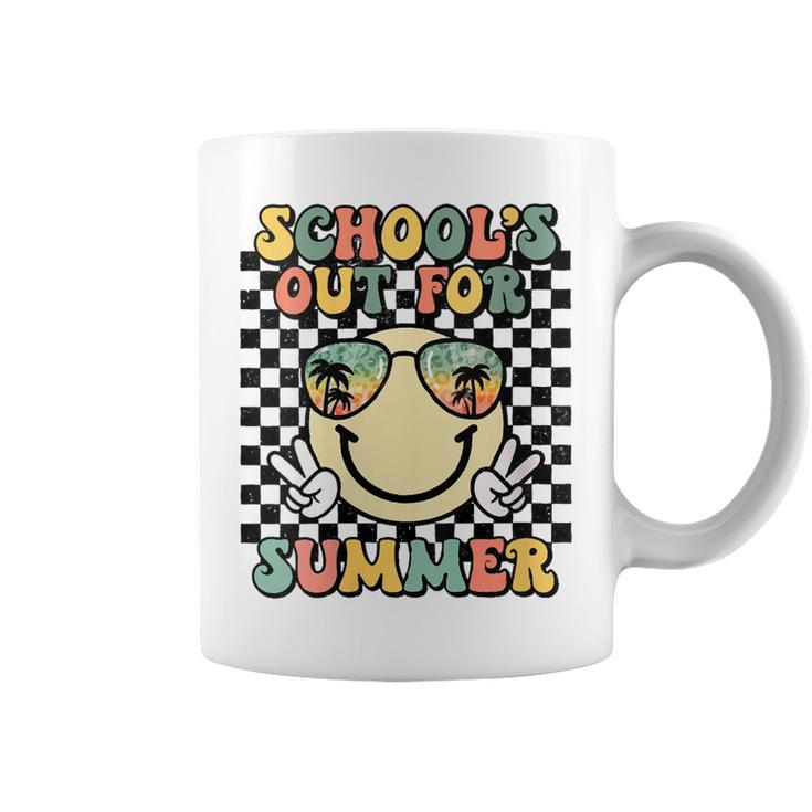 Schools Out For Summer Cute Smile Face Last-Day Of School  Coffee Mug