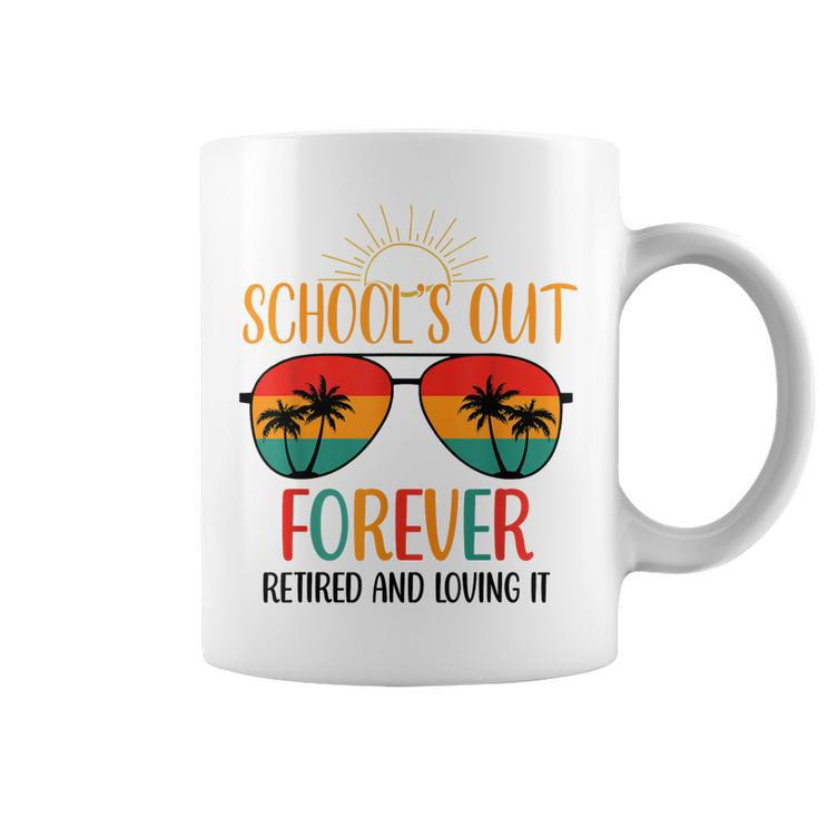 Schools Out Forever Retired Loving Teacher Gift 2023 Coffee Mug