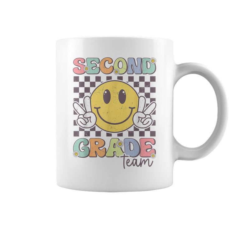 Second Grade Team Smile Face 2Nd Grade Back To School Coffee Mug