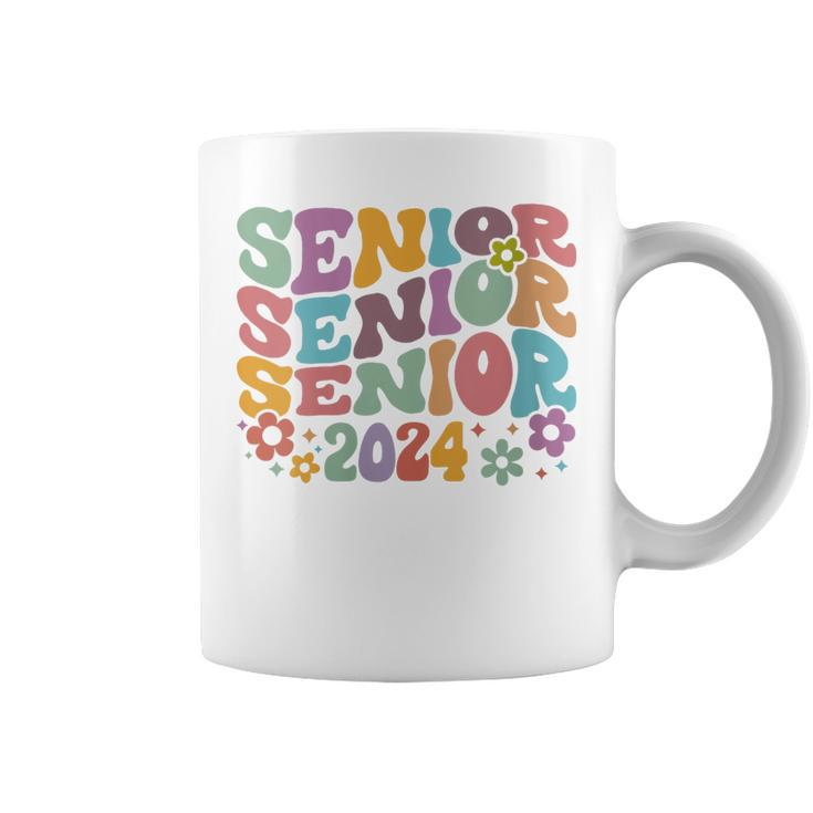 Senior 2024 Senior Retro Class Of 2024 Senior Graduation Coffee Mug