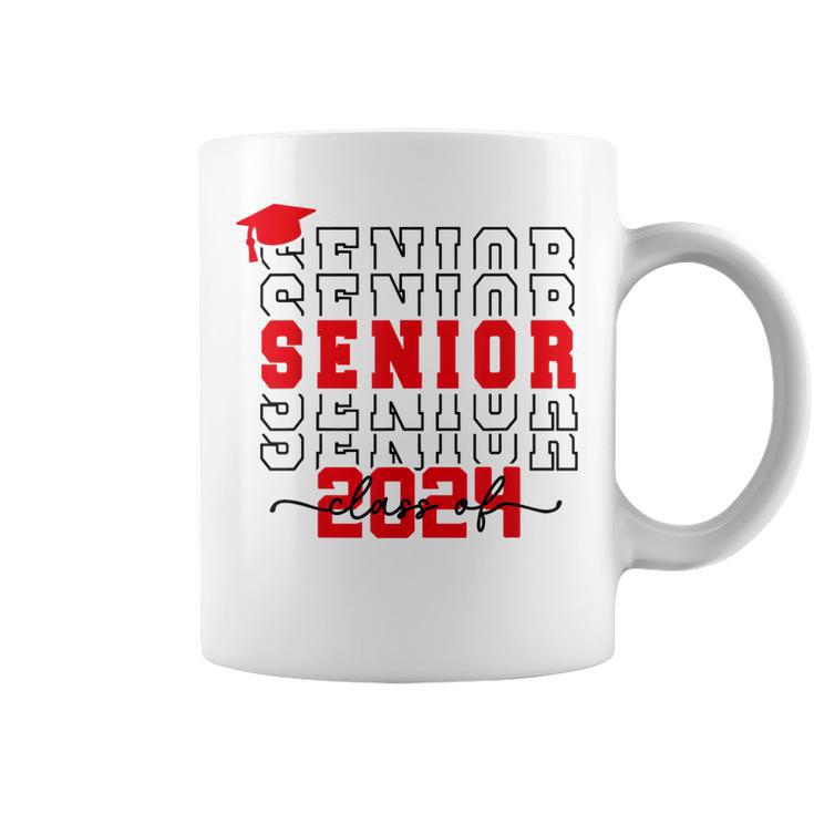 Senior 24 Class Of 2024 Back To School Graduation 2024 Coffee Mug Mazezy